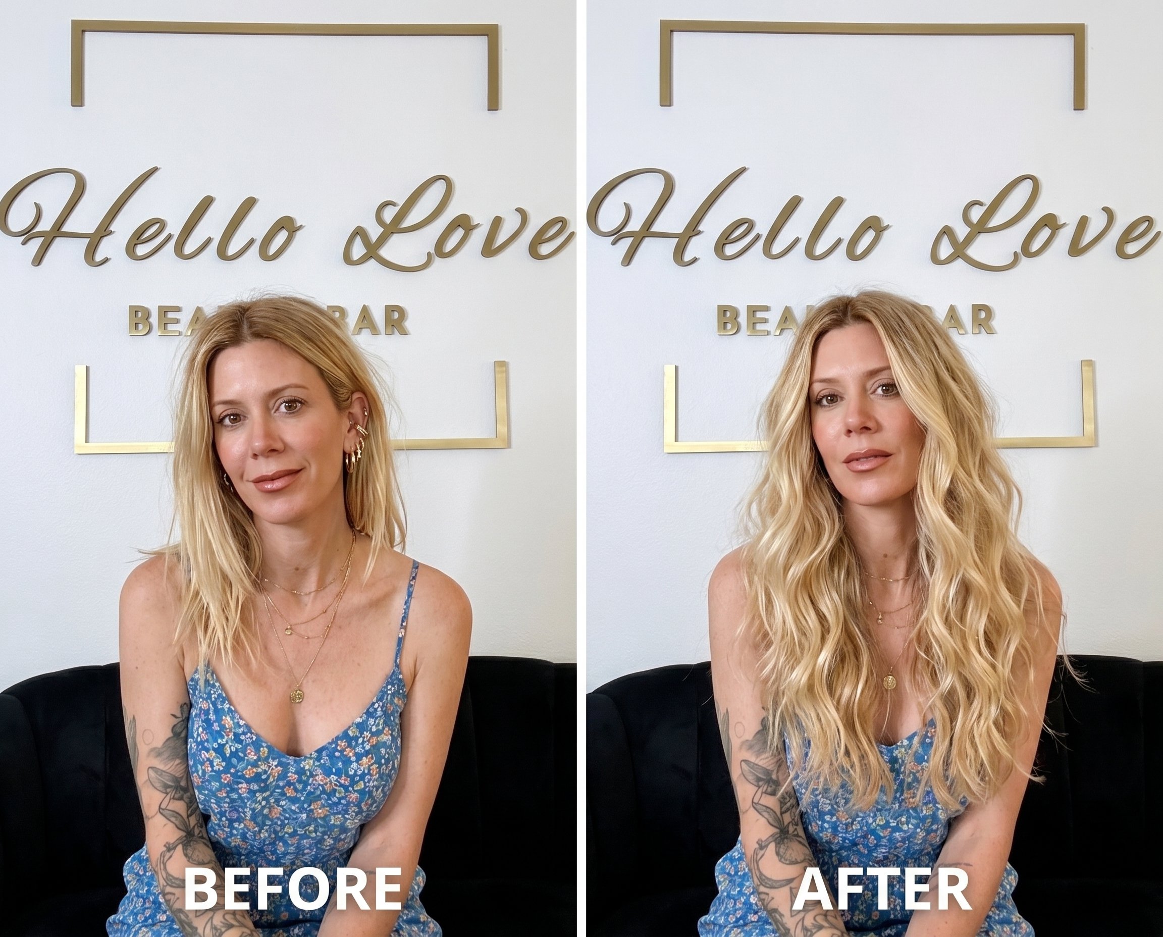 Balayage transformation before and after