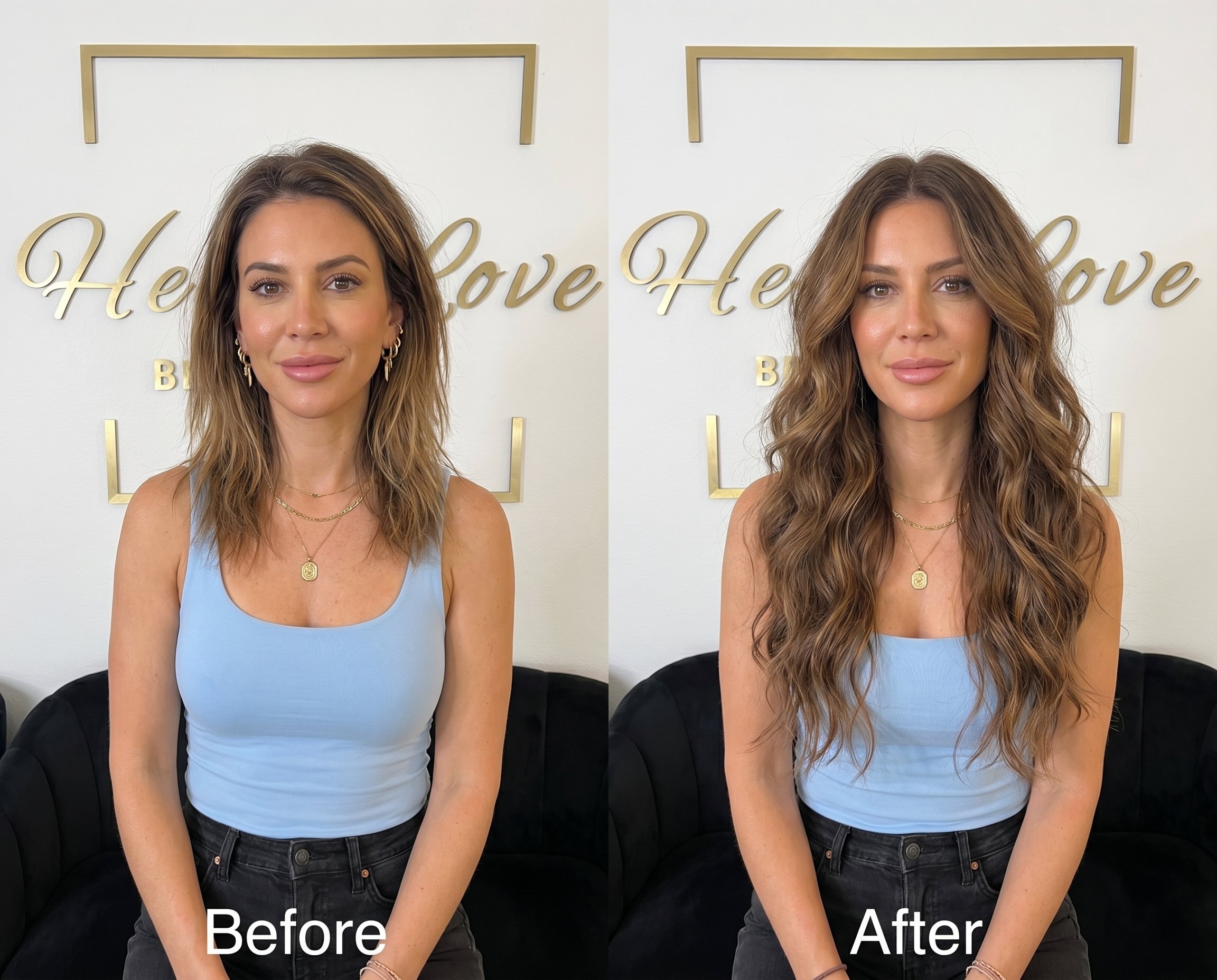 Balayage transformation before and after