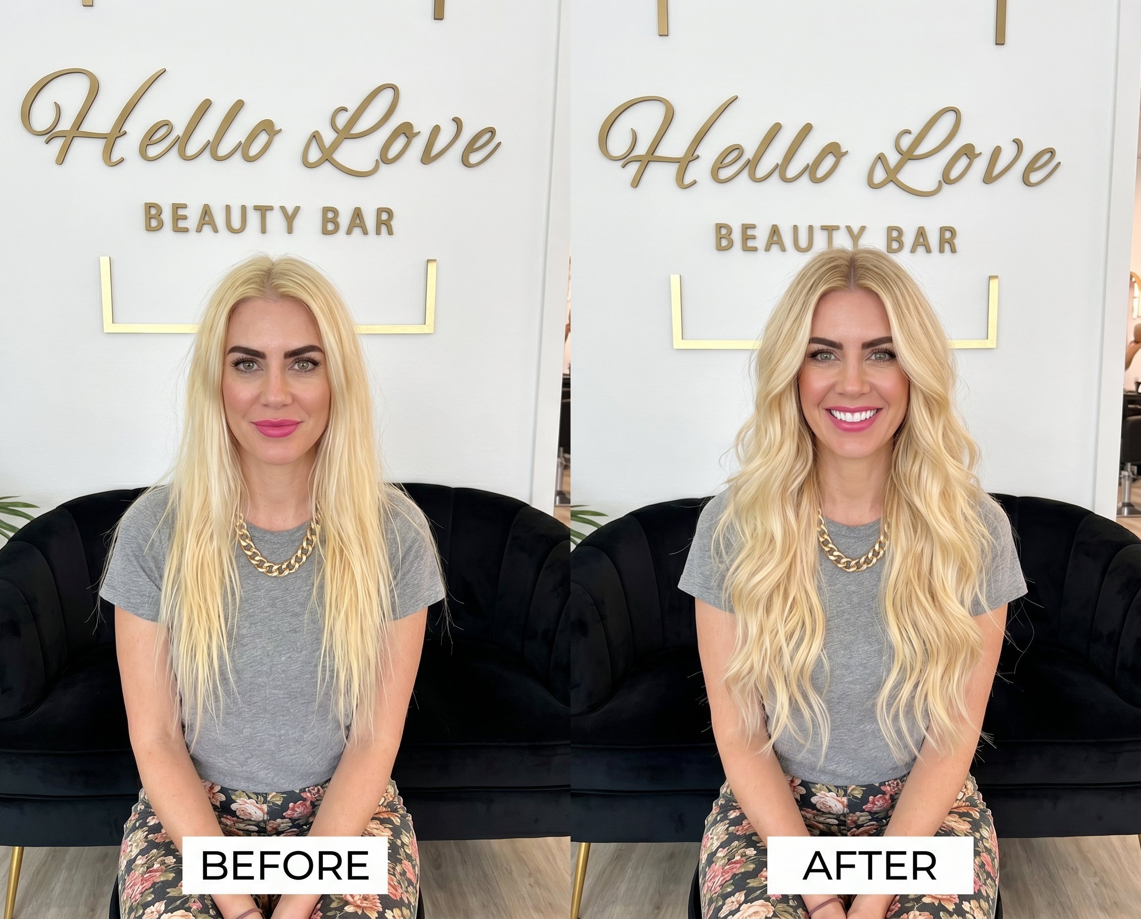 Balayage transformation before and after