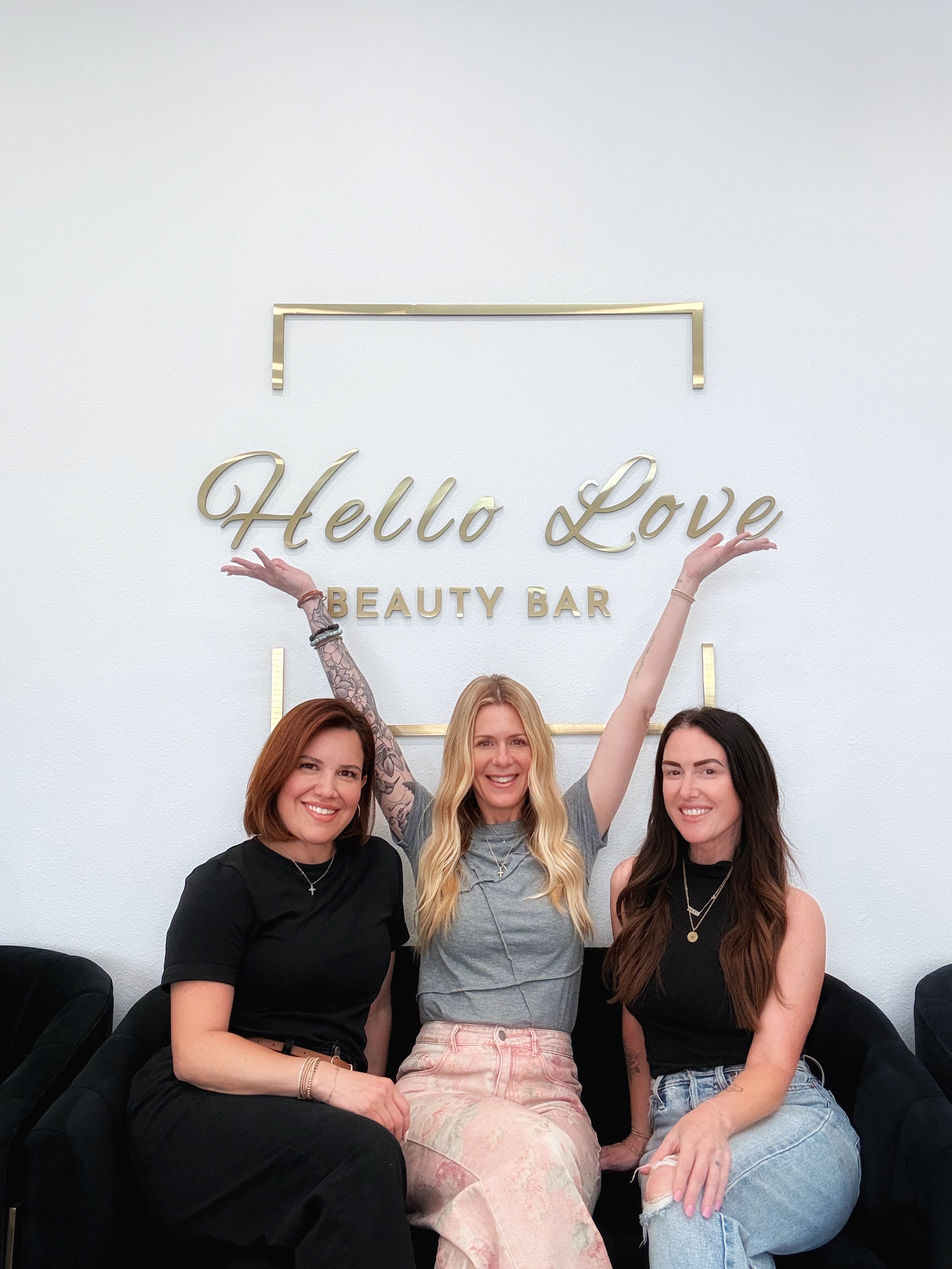 Brooke and team at Hello Love Beauty Bar